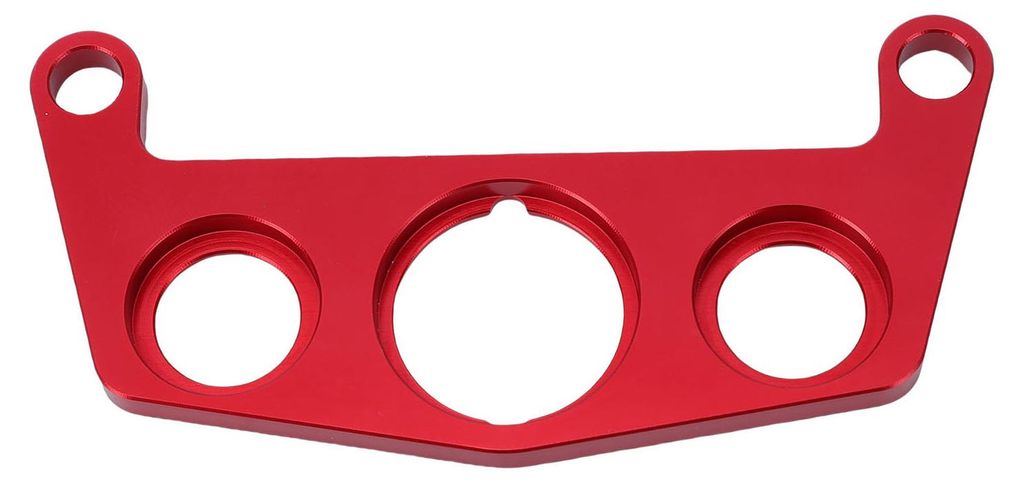 Ersatz für Zündschalter und Kontrollleuchtenhalterung für Pro Taper Lenkerklemmerhöhungen, Aluminium, Rot