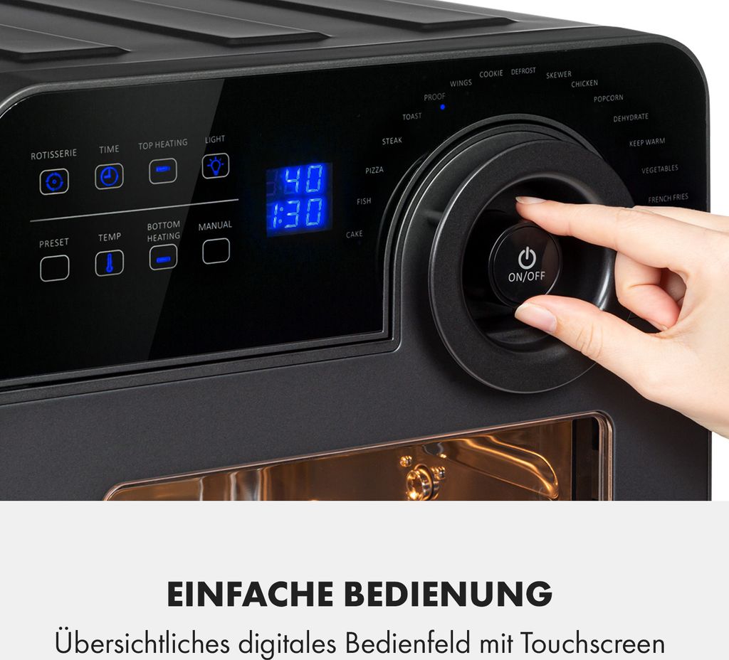 Klarstein AeroVital Cube Chef Heißluftfritteuse - 1700 W Produktbild 5
