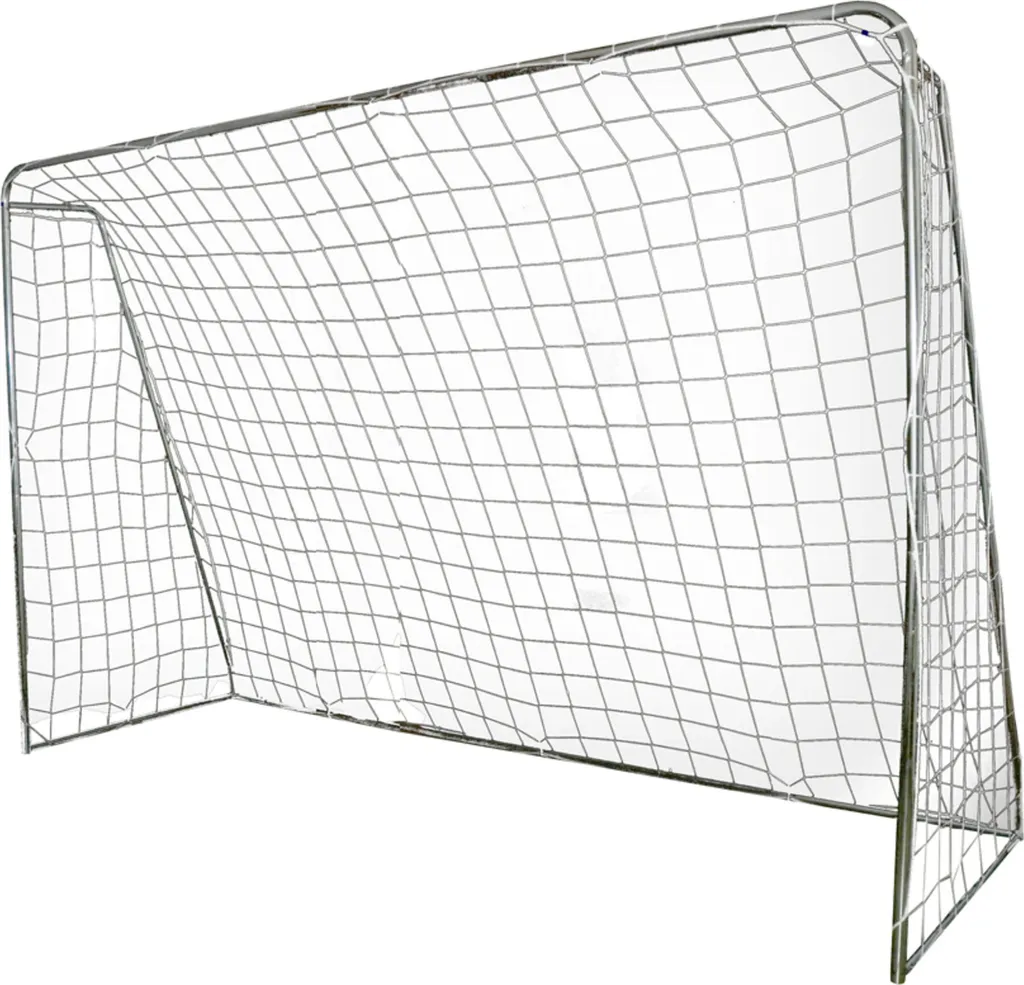 But de foot 3x2 m acier anti-rouille avec ballon pour jeu stable en plein air