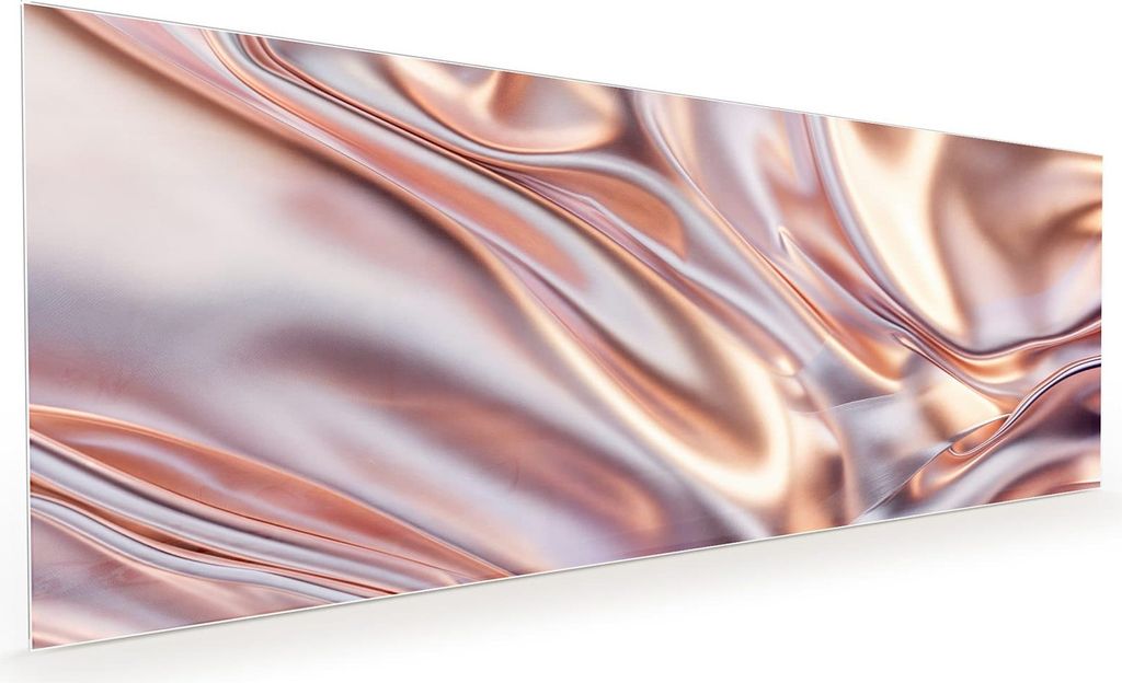 Küchenrückwand Spritzschutz Glas mit Motiv Glänzender Stoff 40 x 40 cm