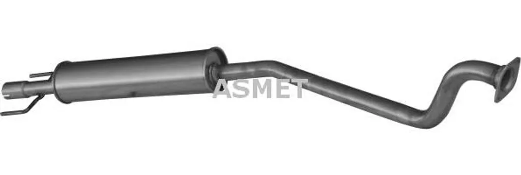 Pot d'échappement central ASMET 5125 compatible Astra G 5852063