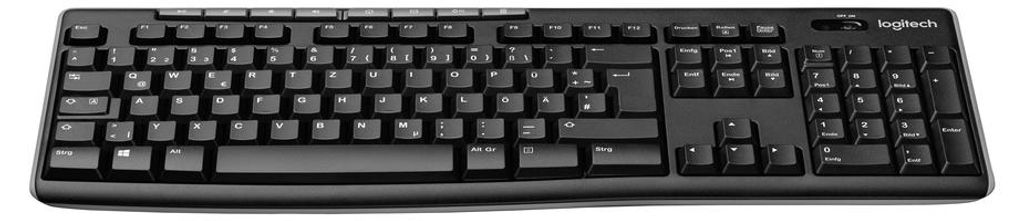 Logitech Wireless Keyboard K270 - Tastatur - drahtlos - 2.4 GHz - EER