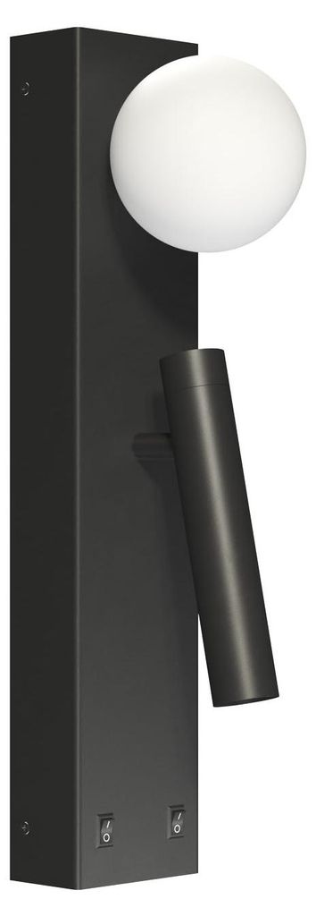 Sphere Alp LED-Wandleuchte 20W 360° 3000K Mattschwarz - Verstellbarer Bodenstrahler, modernes Kugel-Design - Beneito & Faure