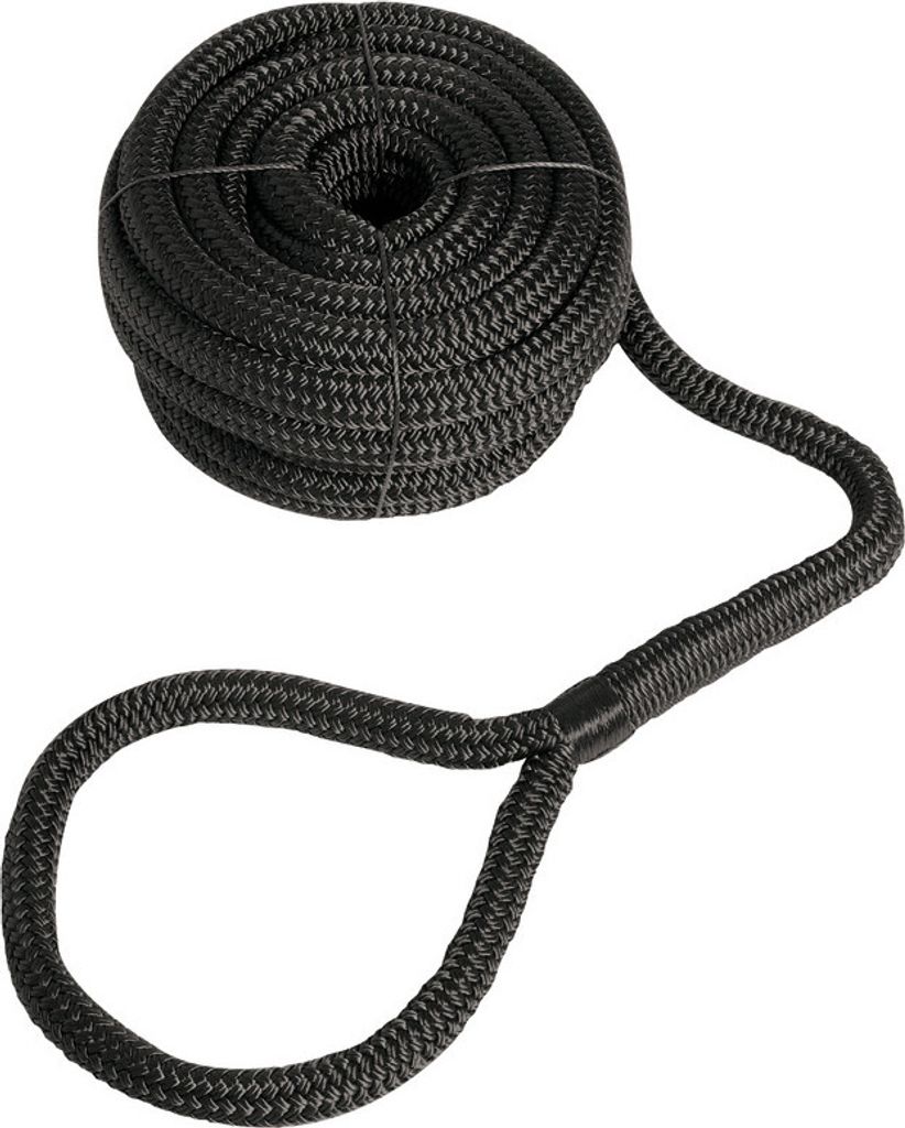 Osculati Festmacherleine mit Auge 24mm x 15m Schwarz