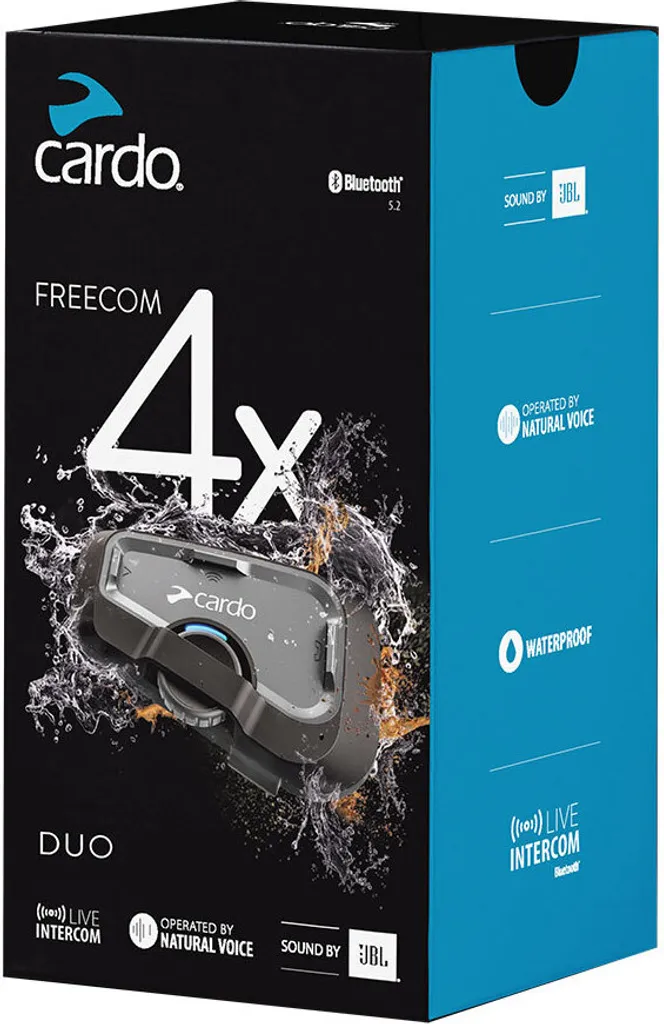 Pack Intercom Moto Duo Cardo Freecom 4X pour Voyage et Road-Trip à Deux