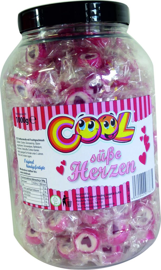 Cukierki Cool Sweet Hearts Rocks z motywem serca w Zdjęcie produktu 