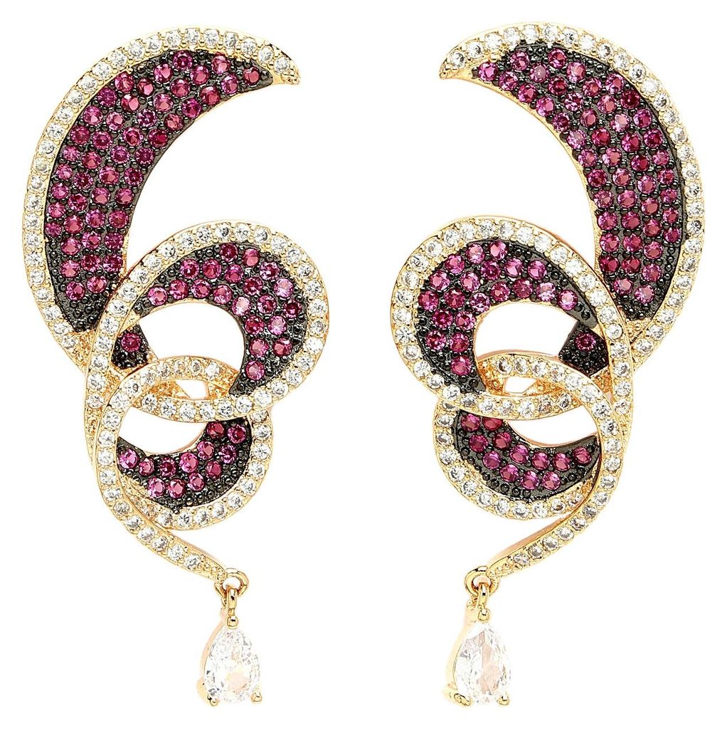 AVANT-GARDE PARIS Diva Collection Zirkonia-Ohrhänger ineinander verschlungen