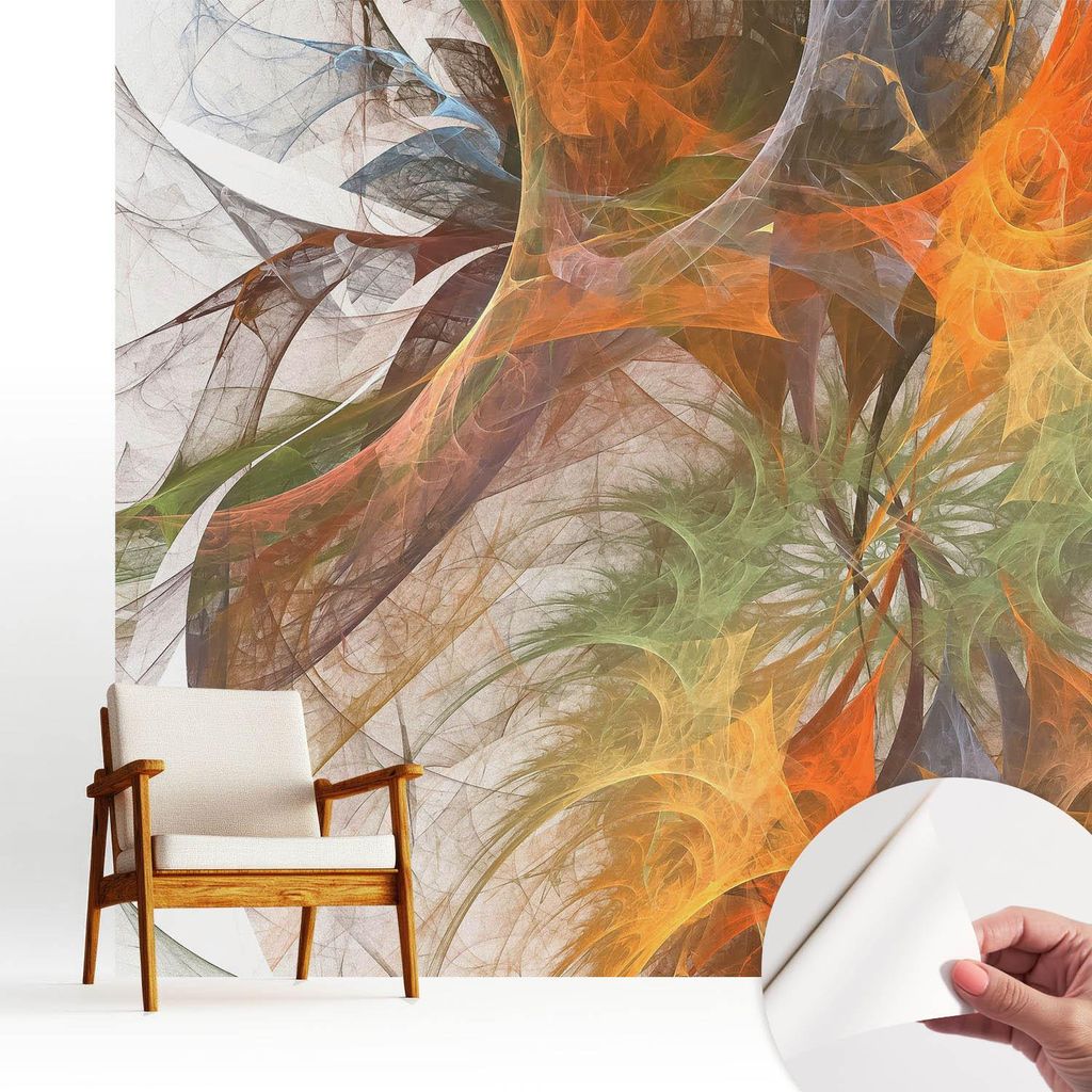 Fototapete selbstklebend - 250x250 cm - Tapete - Wandtapete - Wandbilder - Klebefolie - Dekofolie - Tapete Folie - Wand - Dekoration - Wohnzimmer -...