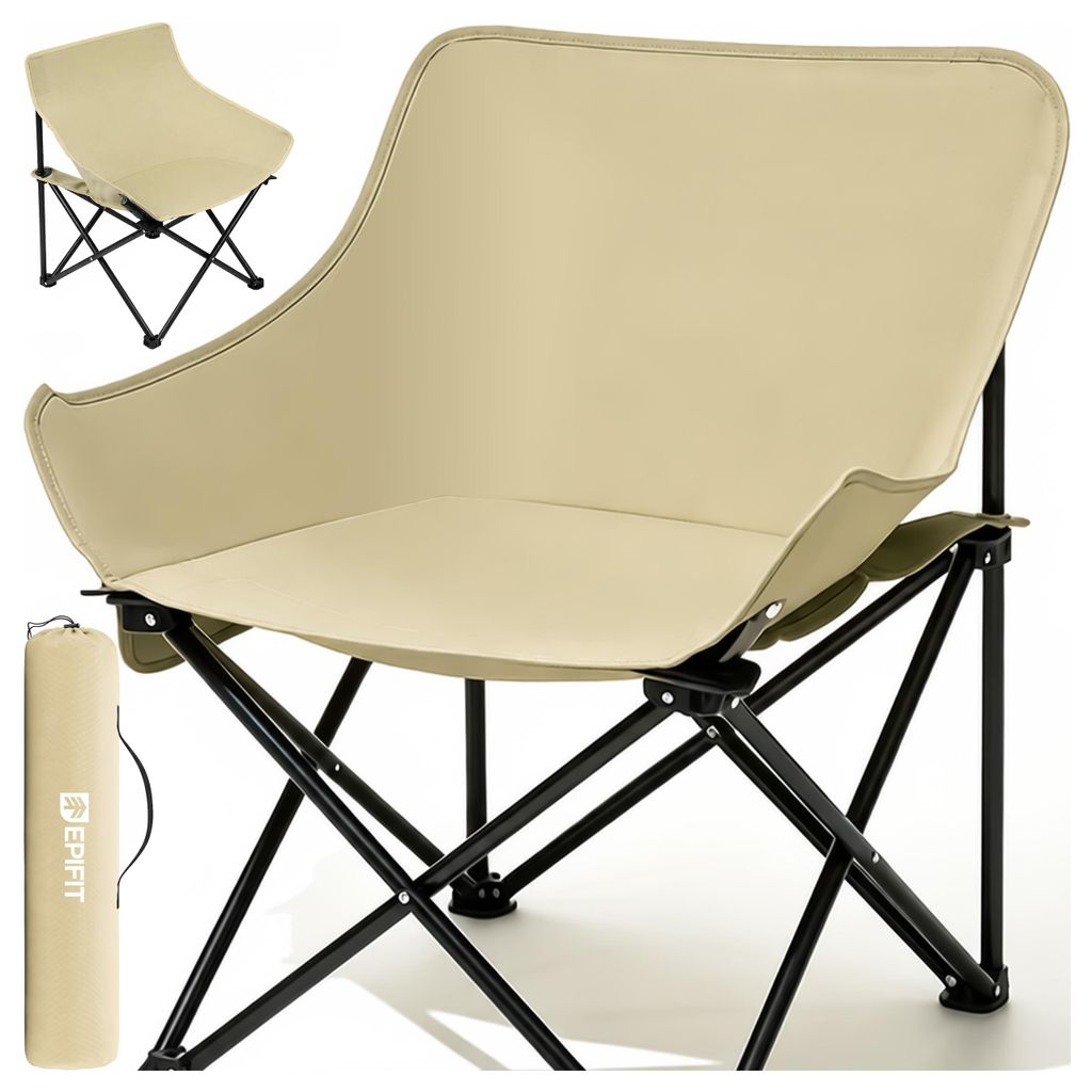 Campingstuhl Outdoor Klappstuhl mit Getränkehalter und Produktbild 