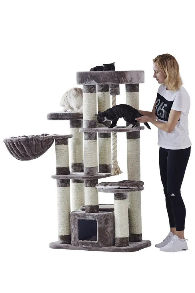 Arbre à chat stable Nobby Fredo 158cm avec niche confortable - 2