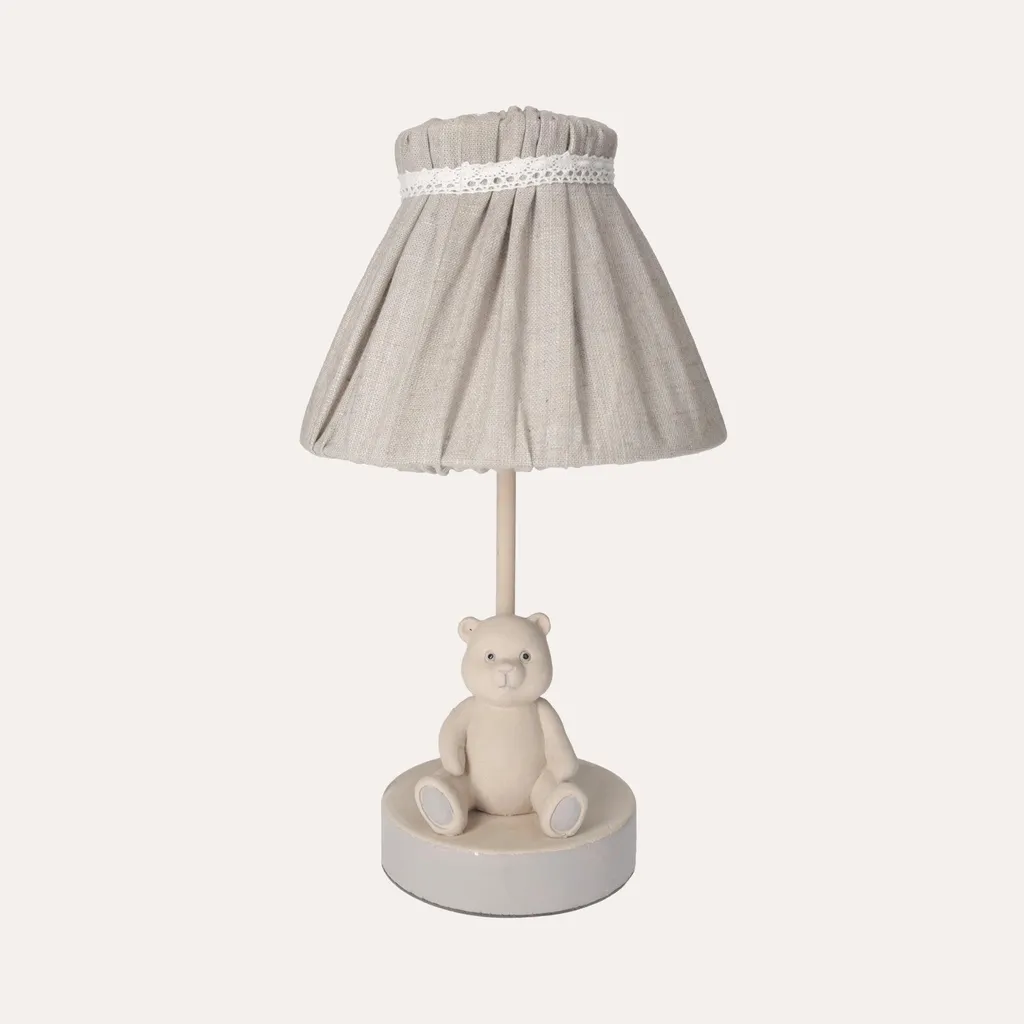 Lampe Ours en Bois Anti-Peur du Noir Veilleuse Rassurante pour Enfants