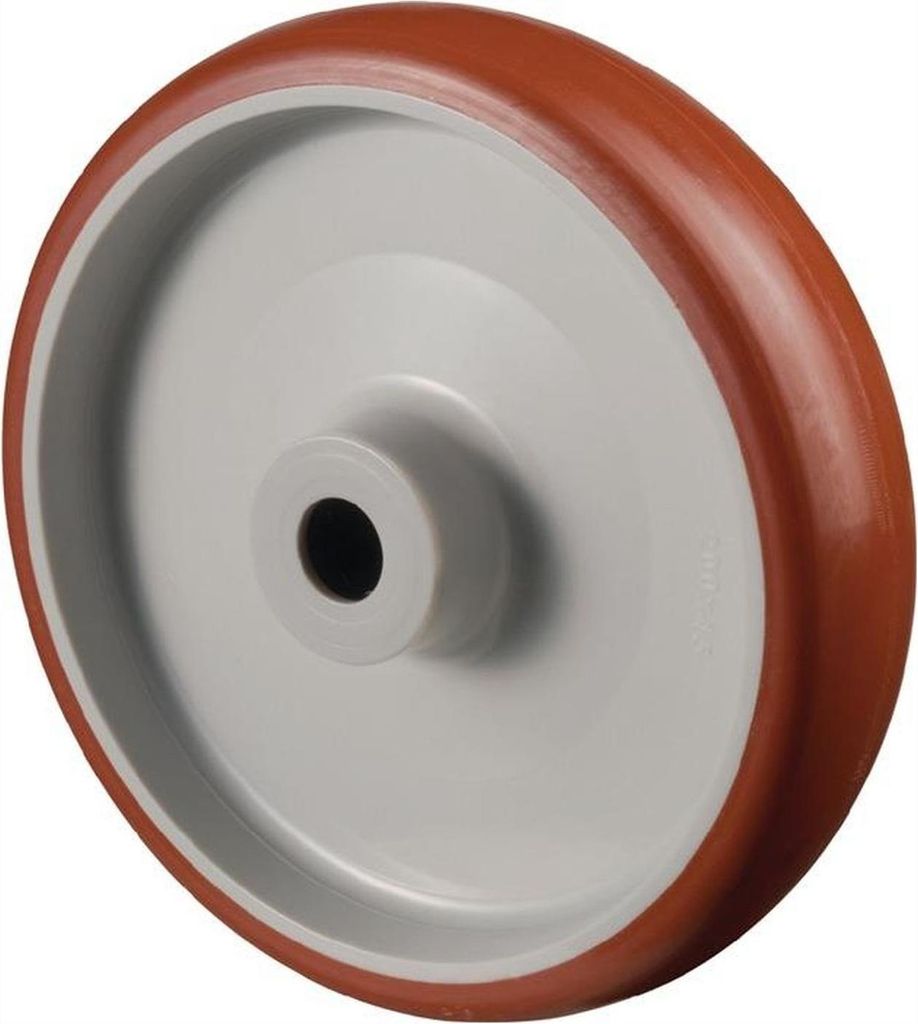 BS Rollen Rad zu A30 Durchmesser 100mm Tragfähigkeit 140kg Polyurethanrad Nabenlänge 40mm - B31.100