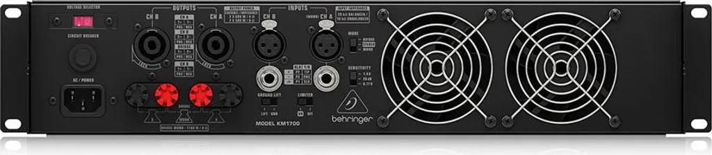 Behringer KM1700 Amplificateur de Puissance Stéréo Haute Performance - 8
