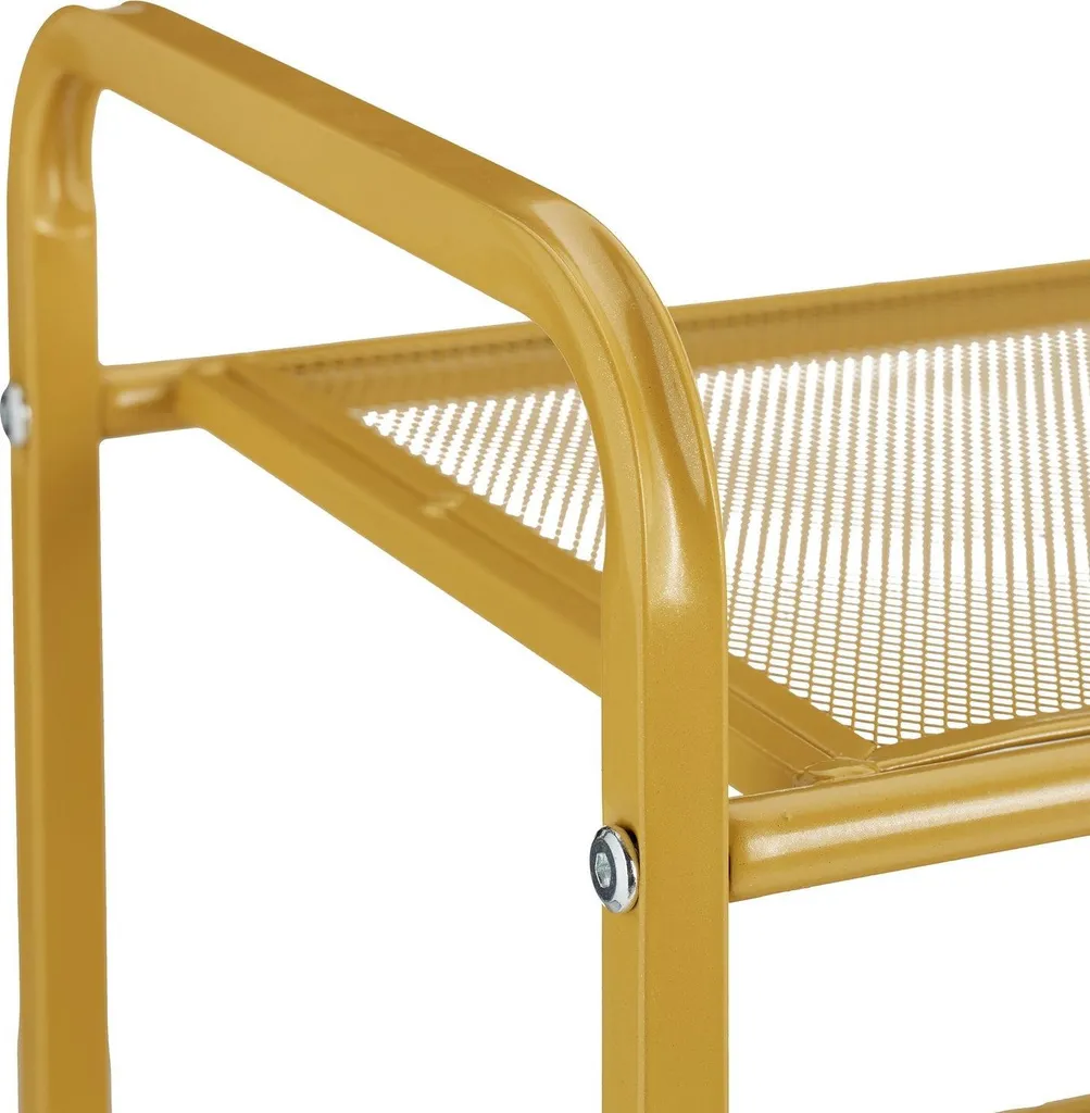 Étagère à chaussures dorée en métal design chic Luxe-100 Modulable - 7