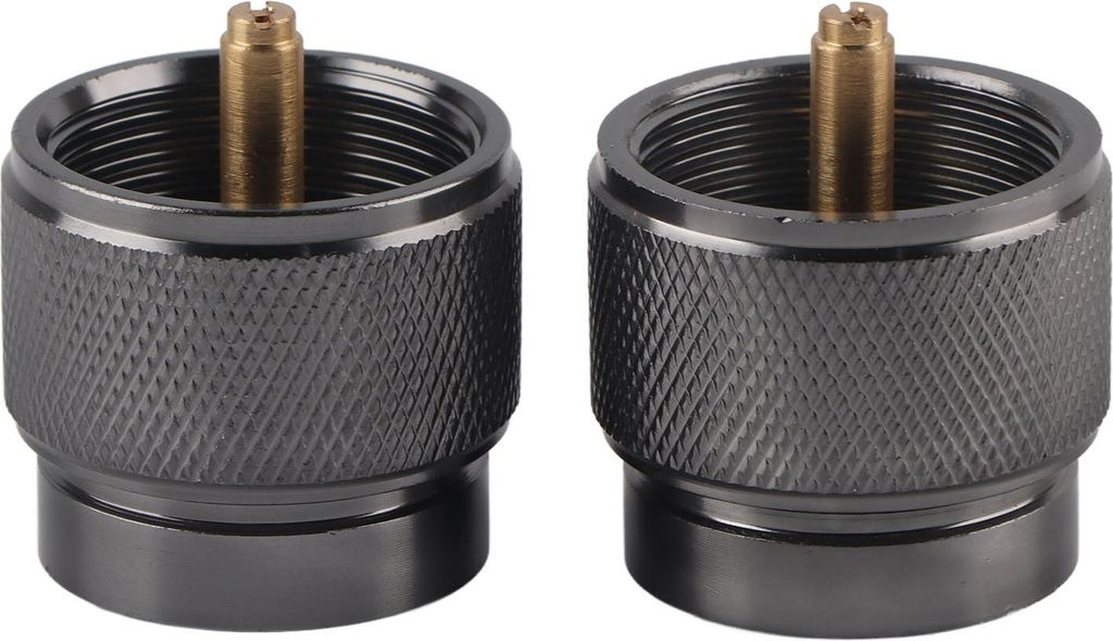 2 Stück Kassetten-Gastank-Konverter-Anschluss, Zylinder-Adapter für Outdoor-Camping-Picknick