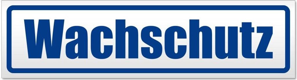 Kiwistar Wachschutz Magnetschild Schild magnetisch - 60cm Verkehrsblau - Magnetfolie für Auto PKW Kfz