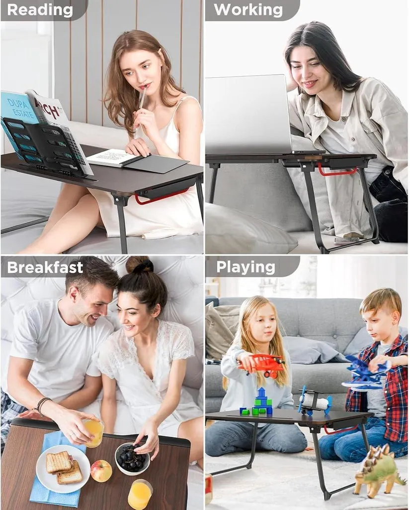 Support d'Ordinateur Portable XXL pour Lit et Canapé avec Repose-mains