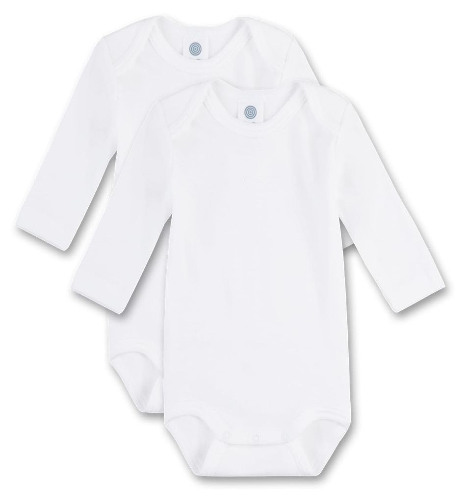 Sanetta Baby-Body langarm (Doppelpack) weiß 56 Produktbild 