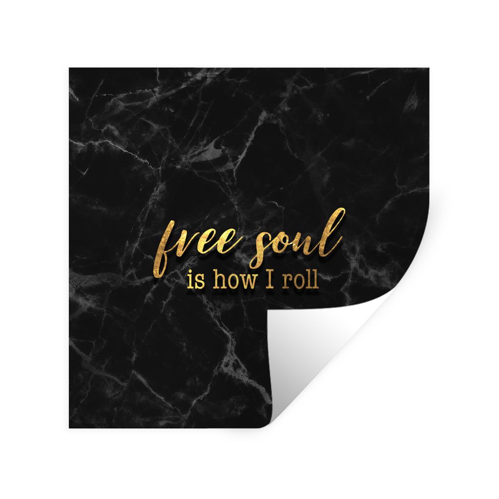 MuchoWow Wandtattoo Wandsticker Wandaufkleber Angebot - Frei - Gold - Marmor 80x80 cm Selbstklebend und Repositionierbar - Wierderverwendbar - Se...