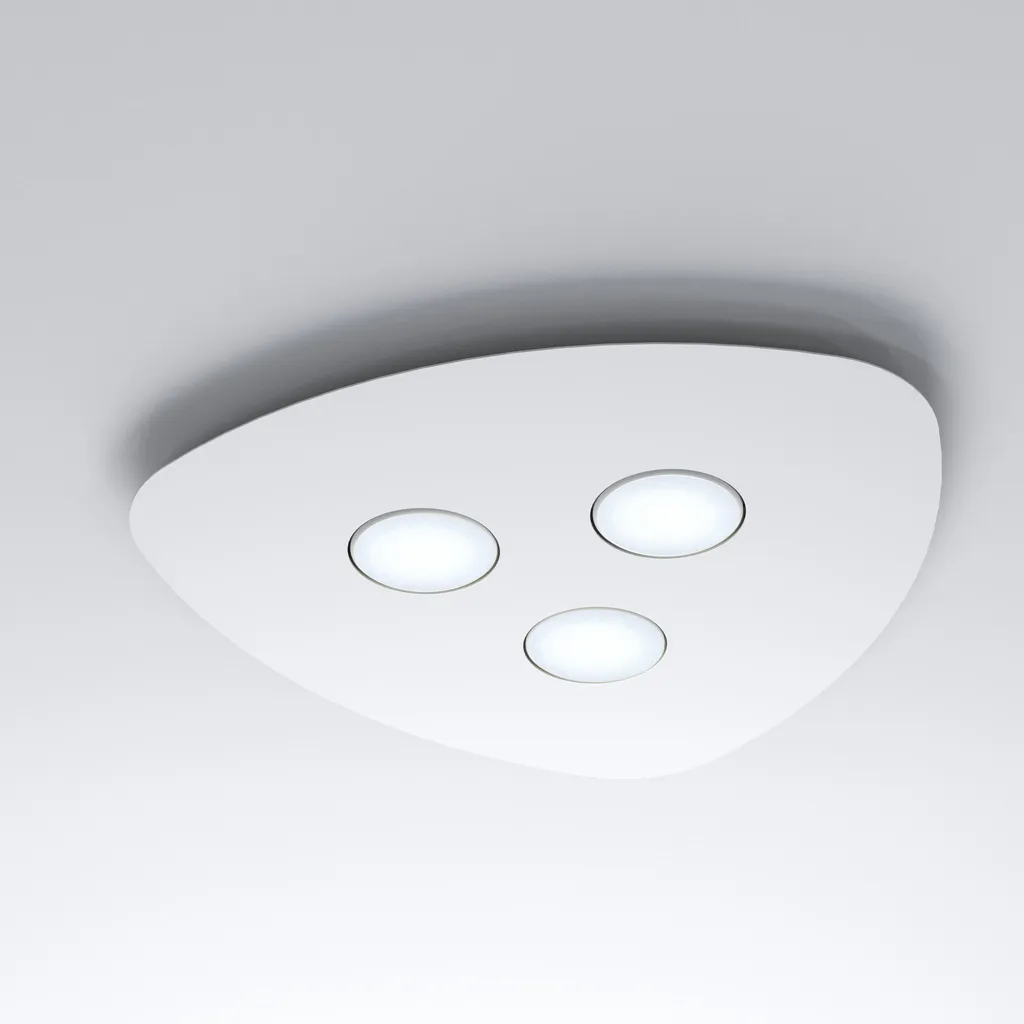 Plafonnier Moderne à 3 Lumières Organic III - Éclairage Chic en Acier