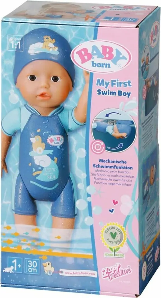 Baigneur BABY born 30cm - Mon Premier Nageur Garçon, Jouet aquatique - 14