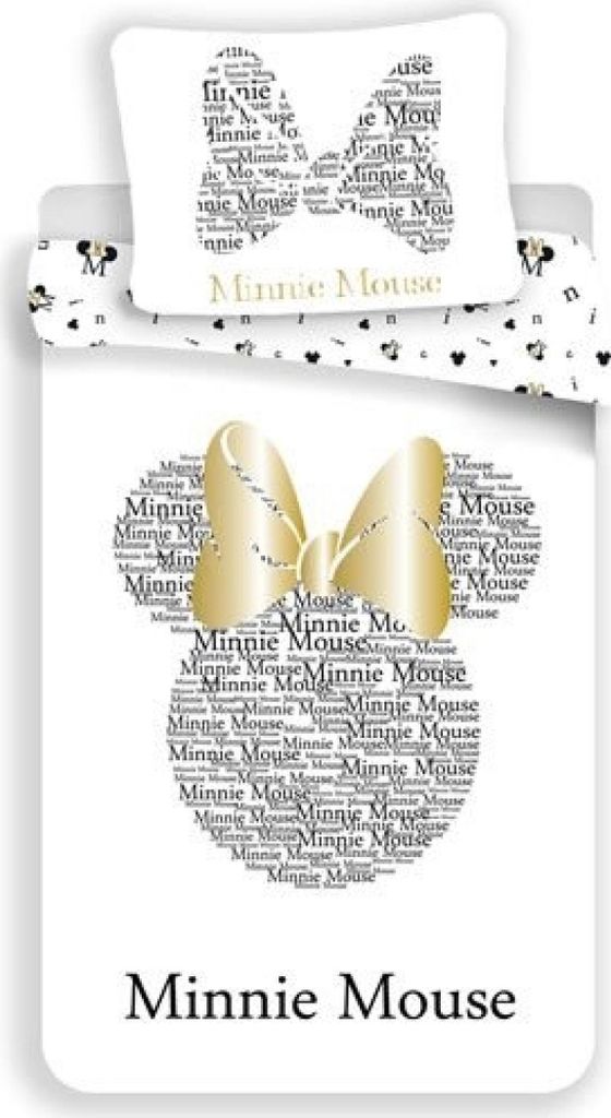 Kinderbettwäsche - Minnie gold