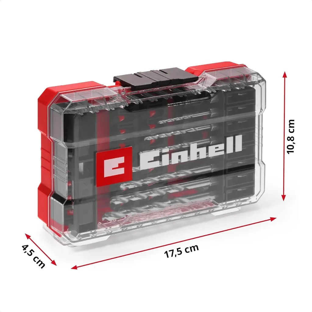 Set Einhell 49108773 M-Case 39 Pezzi: Punte HSS e Inserti Impact - 16