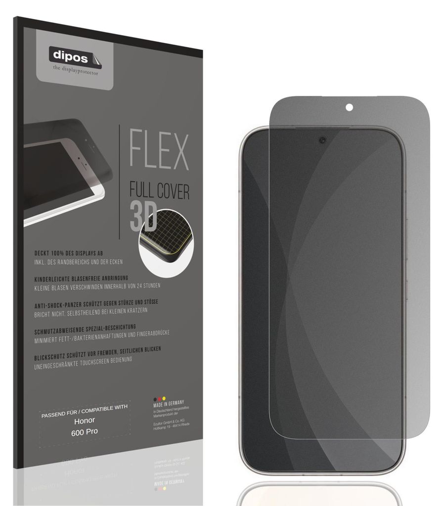 Full Cover Privacy Blickschutzfolie für Honor 600 Pro Folie Produktbild 