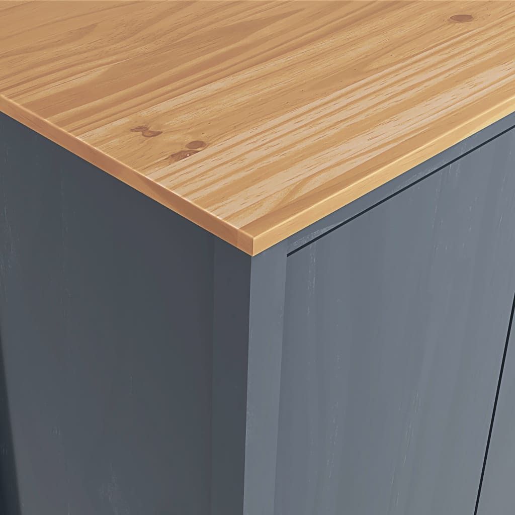 vidaXL Armoire avec 2 portes Hill Range Gris 89x50x170cm Image du produit 