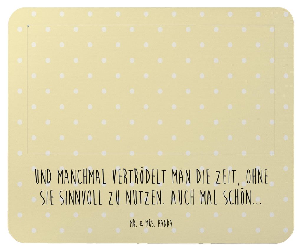 Mr. & Mrs. Panda Mouse Pad Fledermaus Zauberer - Gelb Pastell - Geschenk, Reinsteigern, Fledermäuse, pc mousepad, mausunterlage, laptop, Mauspad, ...