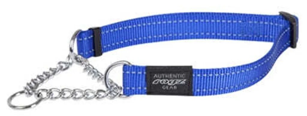 Rogz For Dogs Fanbelt Collare a mezzo scivolo blu