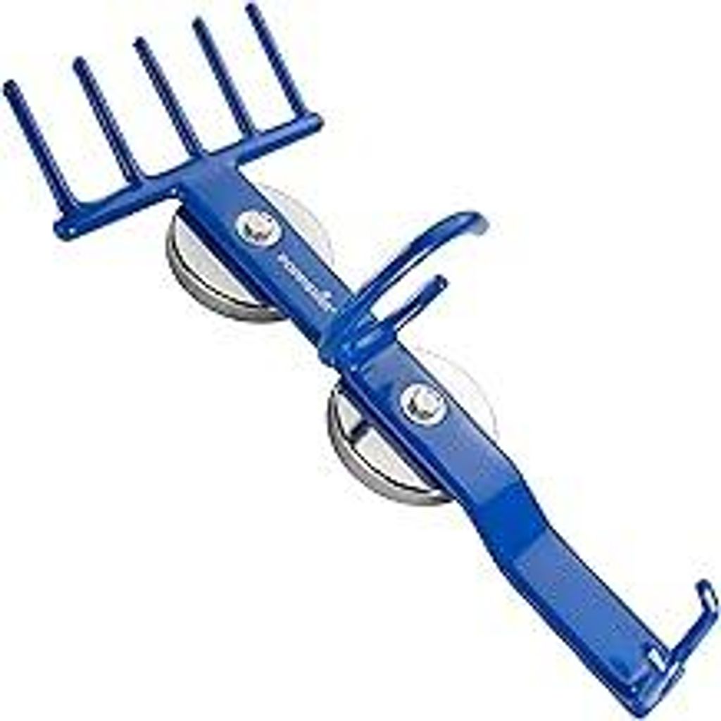 POPPSTAR magnetische Druckluftwerkzeug Halterung für Schlagschrauber und Nüsse, 400 x 175 x 120 mm, hält bis zu 15 kg, blau