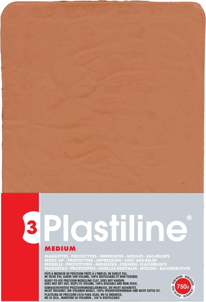 Plastiline Plastiline, Block 750g, Härtegrad 3 (medium) - Ocker 7355T