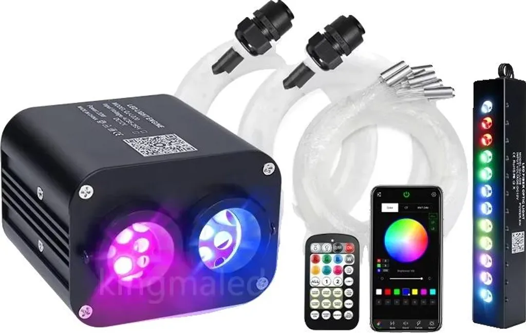 Ambiance Étoilée Voiture Fibre Optique 3M : Kit Intelligent Scintillant