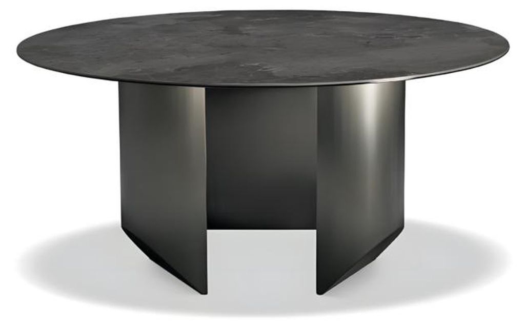 Esstisch Tisch Designer Tisch Rund Esszimmer Schwarz Wohnzimmertisch