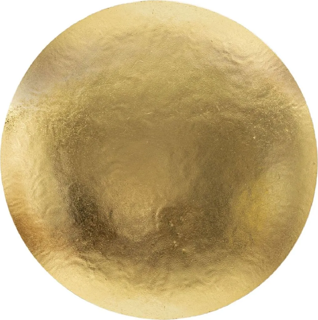 Applique ronde dorée Goldy Mauro Ferretti en fer forgé chic 26 cm