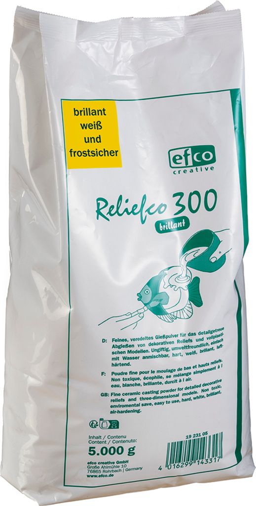 Efco Gießmasse"Reliefco 300" Brillantweiß -witterungsbeständig- 5 kg