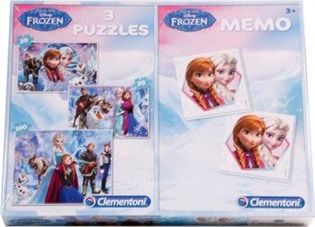 Disney Frozen Memo und Puzzle Set Elsa und Anna