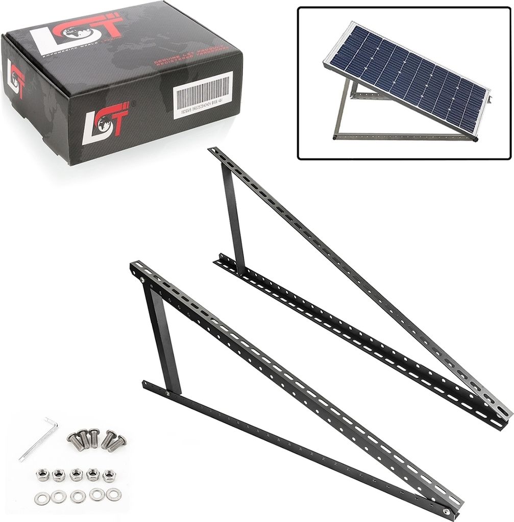 2x Aufständerung Solar Modulträger Halterung Solarständer Balkonkraftwerk 105 cm