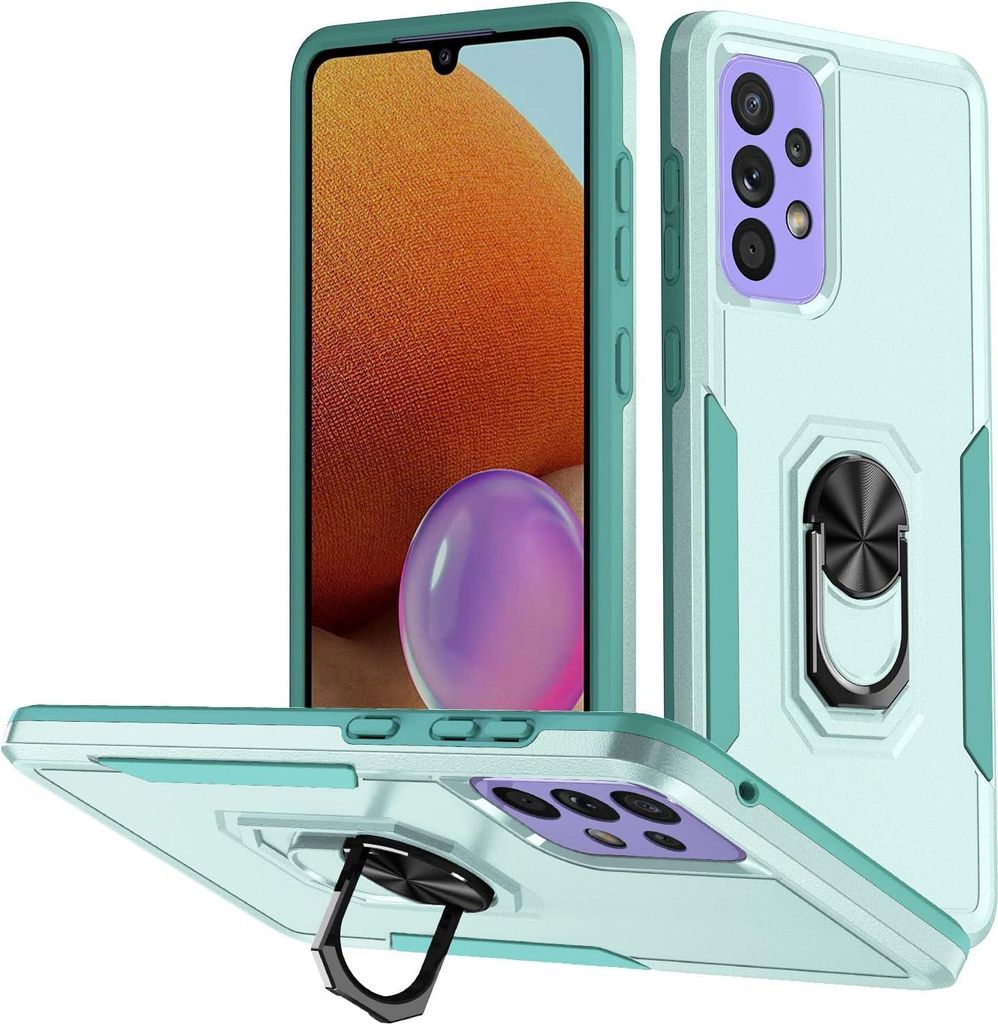Hülle für Samsung Galaxy A53, Grün, Silikon, mit Ständer, SM-A5360, SM-A536B