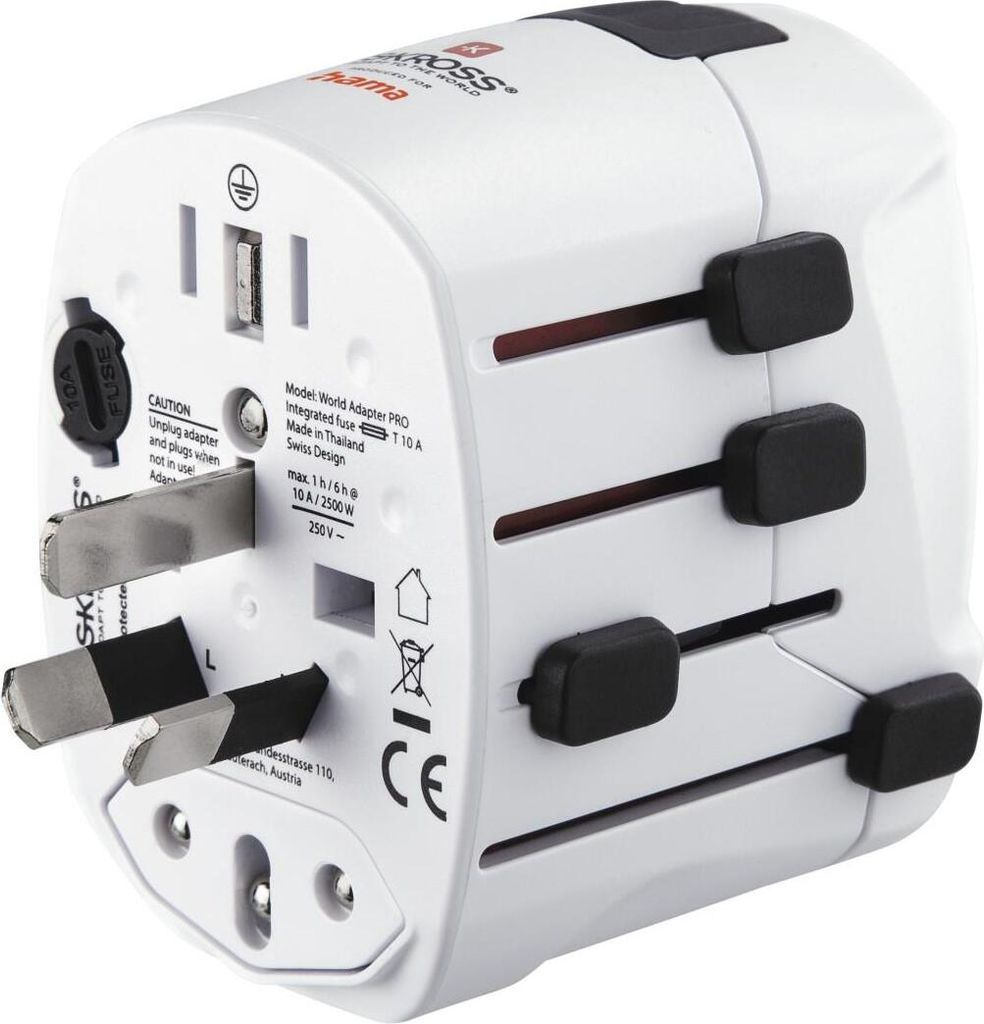 Weltreiseadapter "World Travel Pro", 3-polig (00223471) Produktbild 8