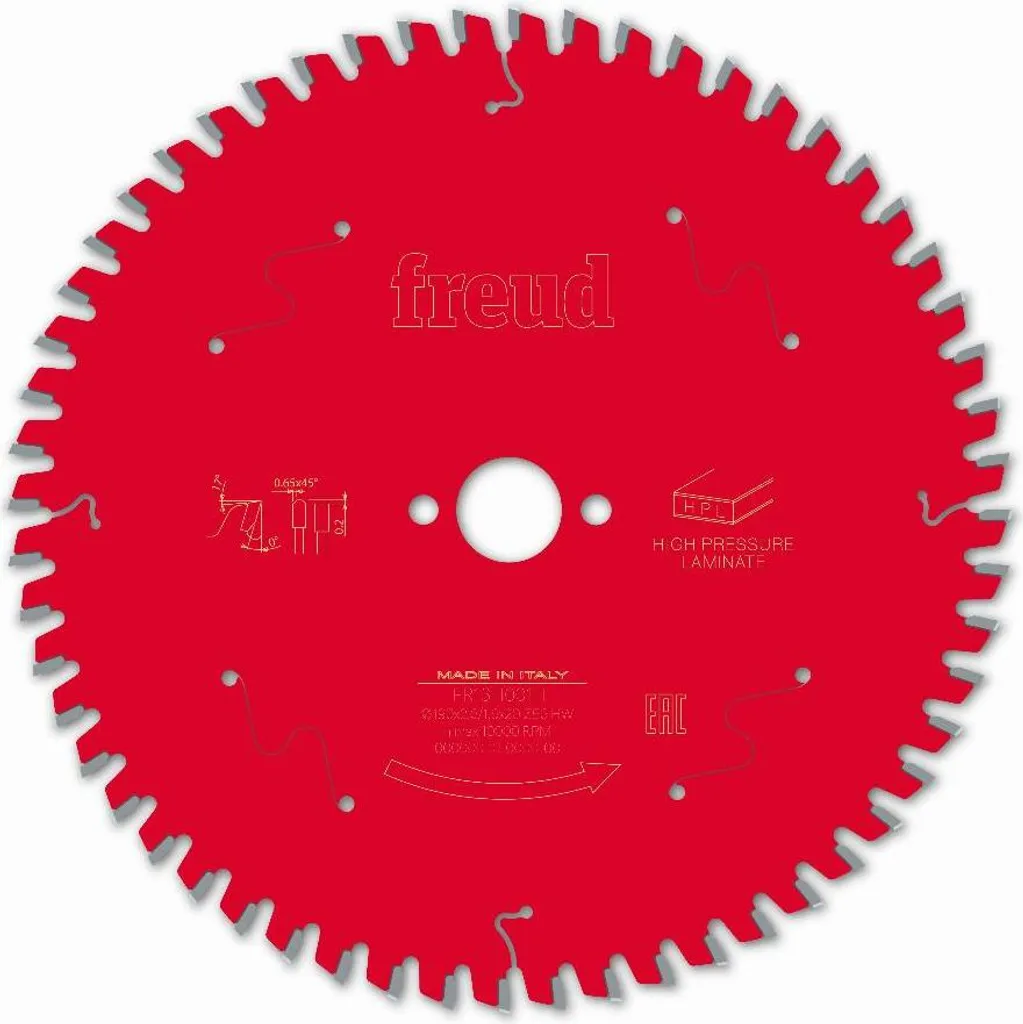 Évitez les éclats au sciage avec la lame Freud 190mm Z56 dents TP 0°