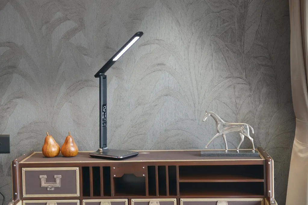 Lampe LED Pliable 450lm Noire avec Chargeur USB et Éclairage Variable