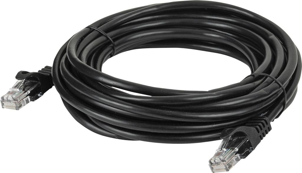 DAP Cat5e Cable - U/UTP Black 75 cm - Schwarz