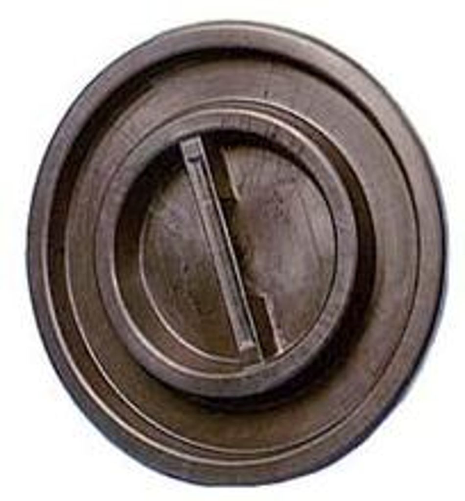 Coperchi Per Bidoni Con Maniglia Centrale Neri - lt.100/120 Immagine del prodotto 