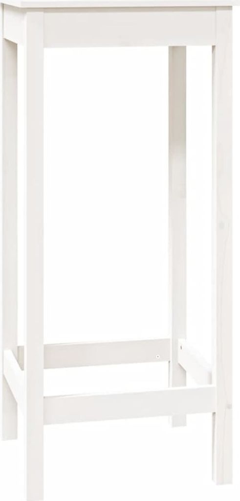 vidaXL Tavolo da bar bianco 50x50x110 cm in legno di pino Immagine del prodotto 