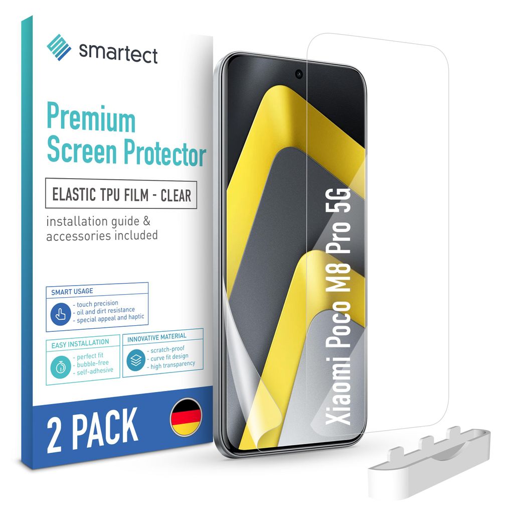 2x TPU Schutzfolie Klar für Xiaomi Poco M8 Pro 5G Produktbild 