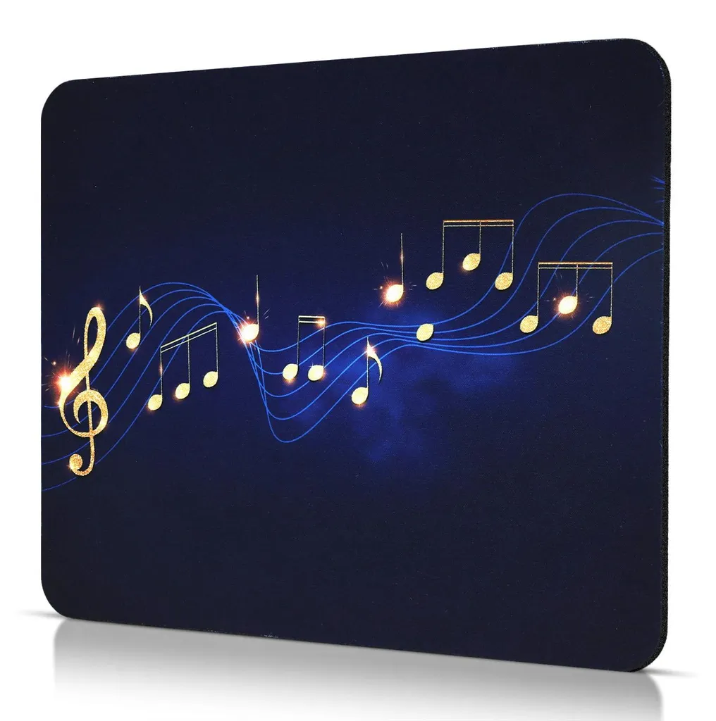 Petit tapis de souris antidérapant notes de musique - 240x200mm souple