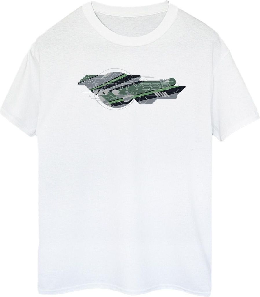 Disney - "Lightyear Graphic Title" T-Shirt für Damen BI50336 (M) (Weiß)
