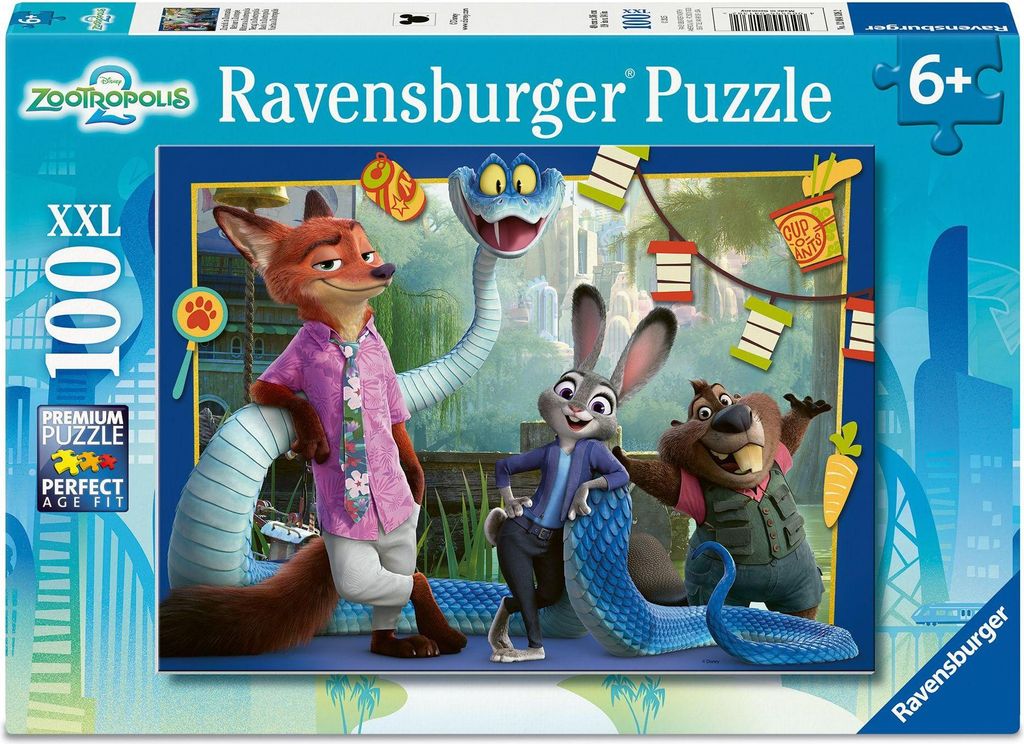 Kinderpuzzle - Zurück in Zoomania (100 Teile) Produktbild 